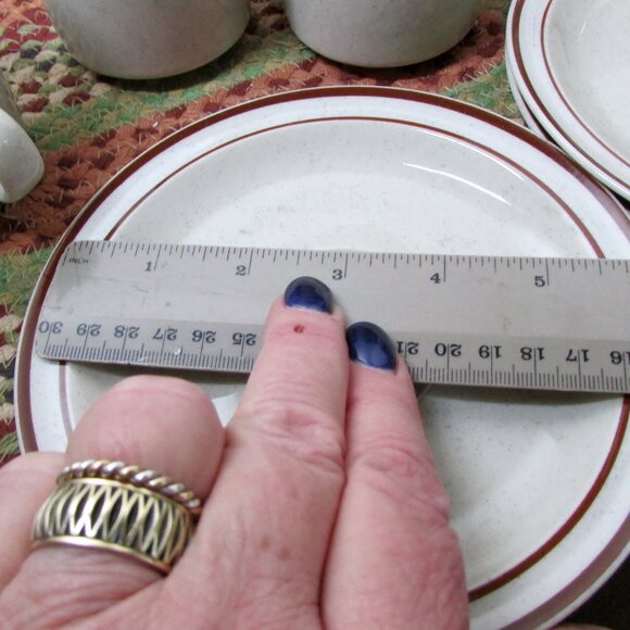 Set of 3 Otagiri Prado Stoneware Cups / Saucers Mid-Century Modern Kitchen Decor - Picture 6 of 12